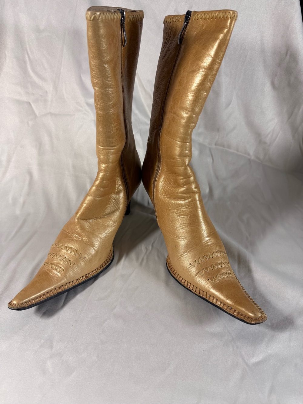 Women's Pointed Toe Mid-Calf Lined Boots